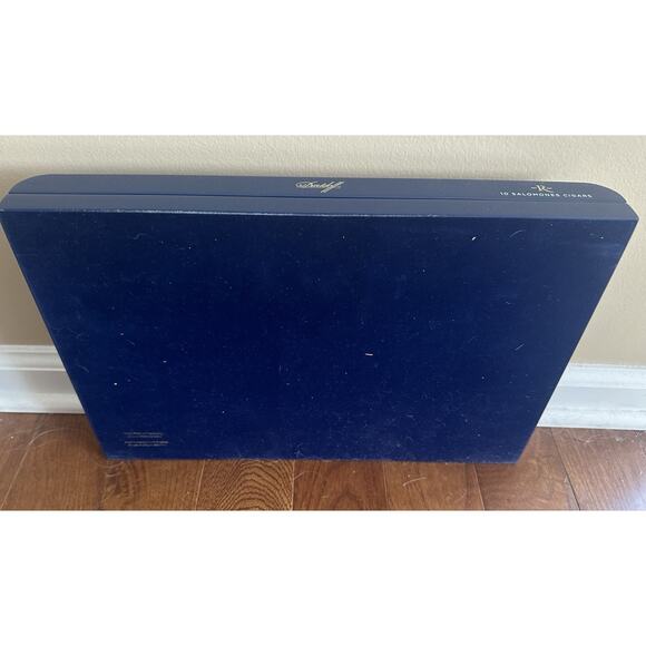 Davidoff Cigars Royal Release EMPTY Robusto Cigar Box Blue - Picture 5 of 5
